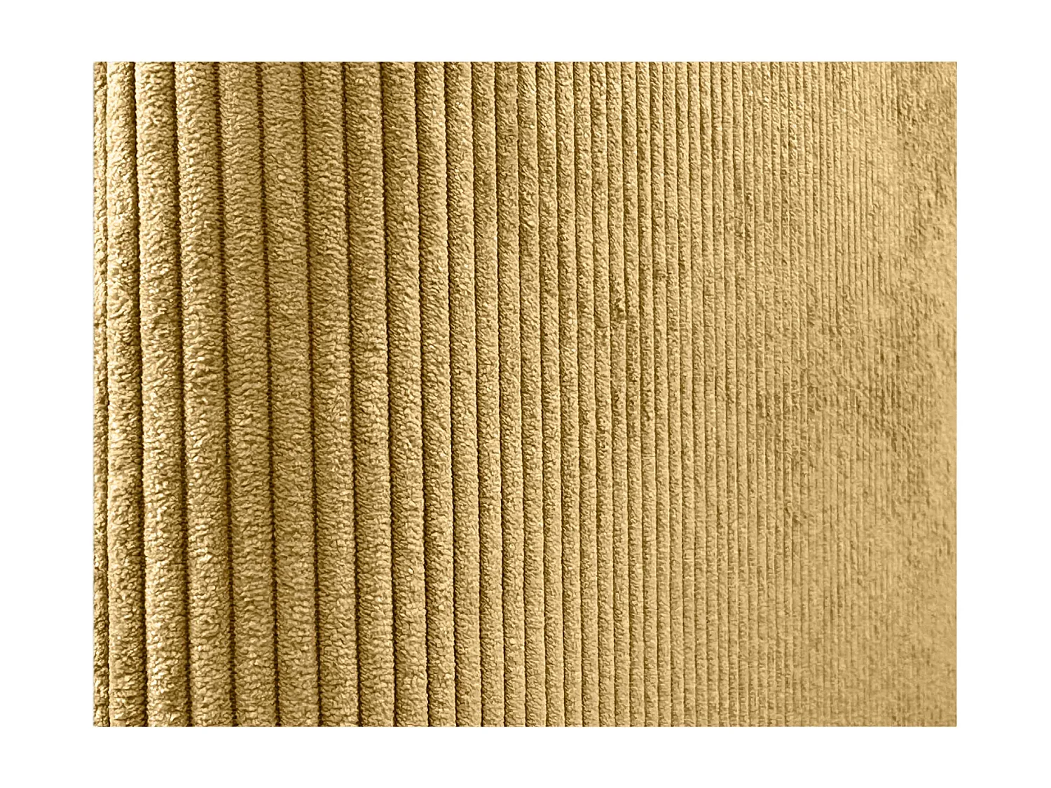 DHOME Tête de lit rembourrée en velours côtelé de qualité supérieure composée de panneaux autocollants interchangeables (moutarde, 110 cm)