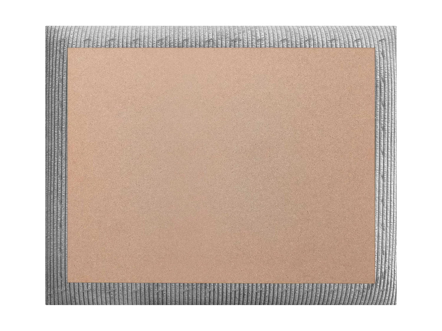 DHOME Tête de lit rembourrée en velours côtelé de qualité supérieure composée de panneaux autocollants interchangeables (gris, 150 cm)