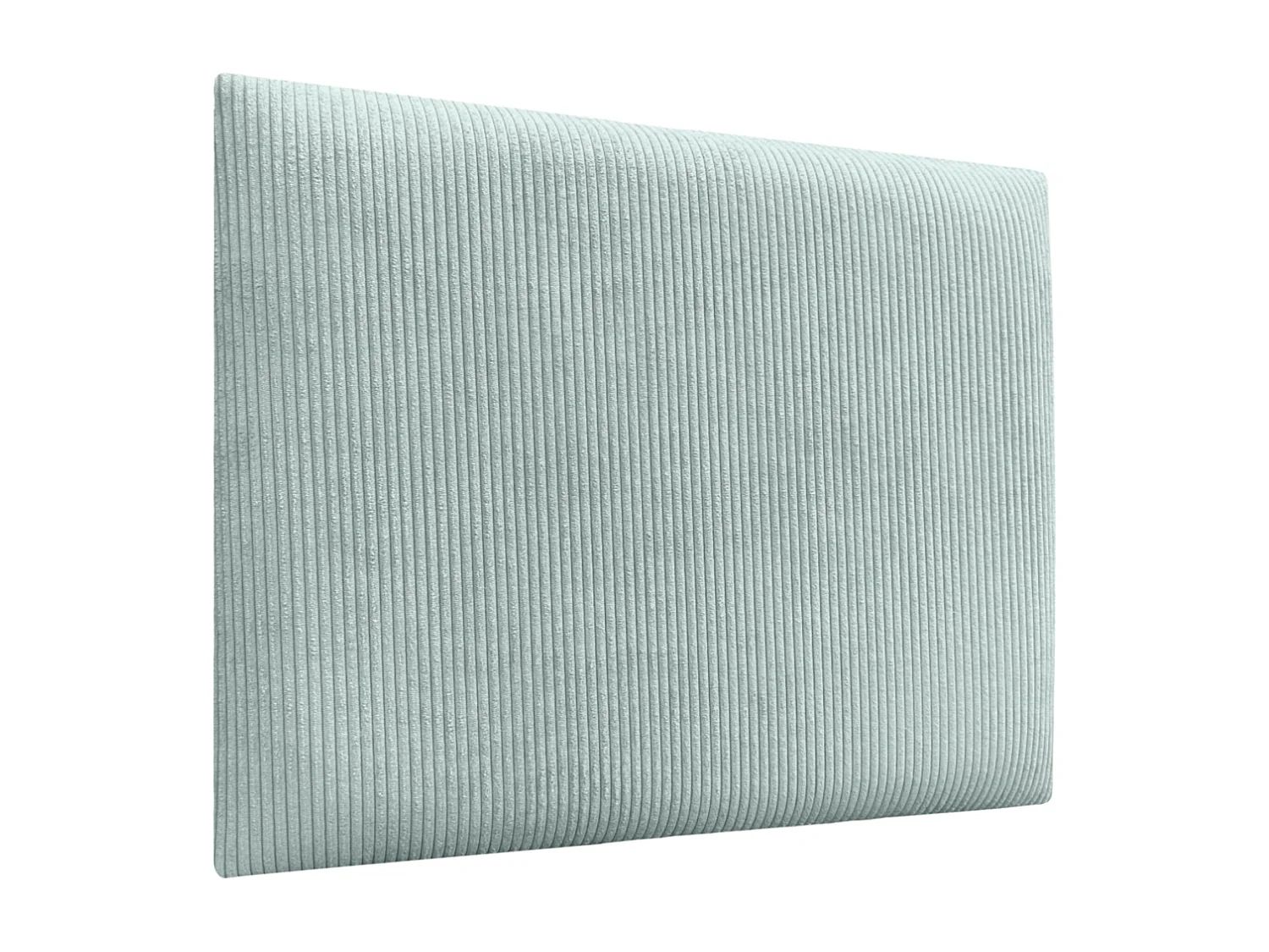 DHOME Tête de lit rembourrée en velours côtelé de qualité supérieure composée de panneaux autocollants interchangeables (vert aqua, 90 cm)