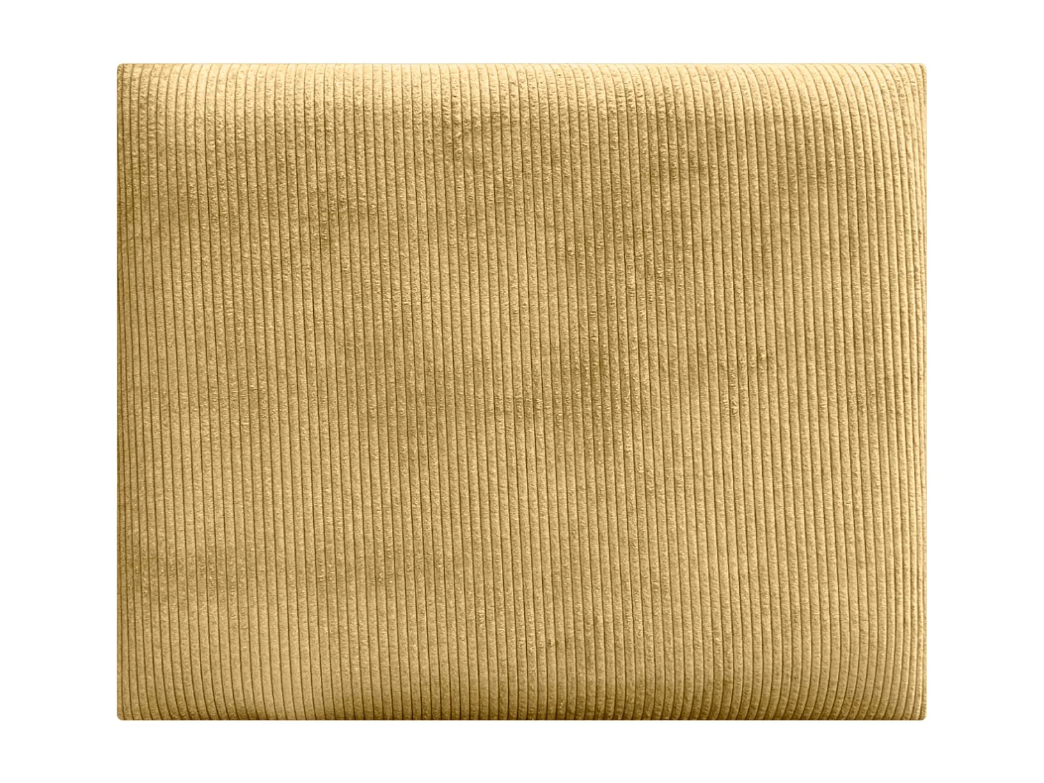 DHOME Tête de lit rembourrée en velours côtelé de qualité supérieure composée de panneaux autocollants interchangeables (moutarde, 135 cm)