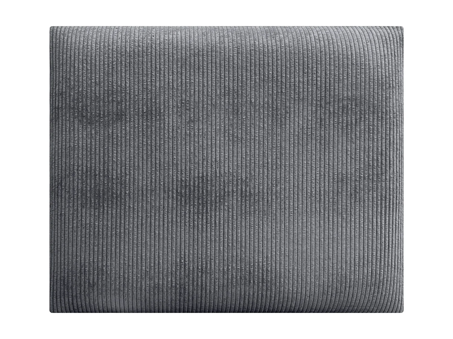 DHOME Tête de lit rembourrée en velours côtelé de qualité supérieure composée de panneaux autocollants interchangeables (gris foncé, 160 cm)