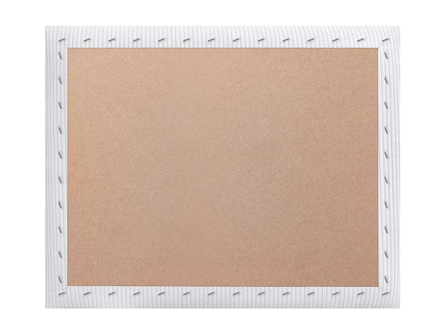 DHOME Tête de lit rembourrée en velours côtelé de qualité supérieure composée de panneaux autocollants interchangeables (blanc, 220 cm)