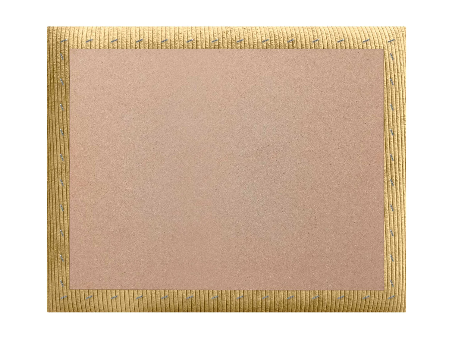 DHOME Tête de lit rembourrée en velours côtelé de qualité supérieure composée de panneaux autocollants interchangeables (moutarde, 105 cm)