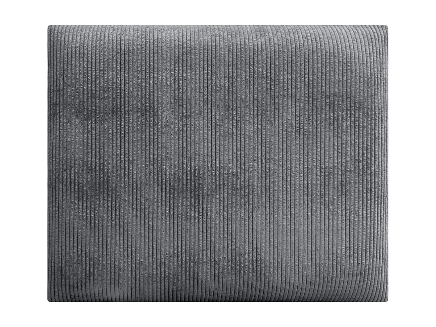 DHOME Tête de lit rembourrée en velours côtelé de qualité supérieure composée de panneaux autocollants interchangeables (gris foncé, 140 cm)