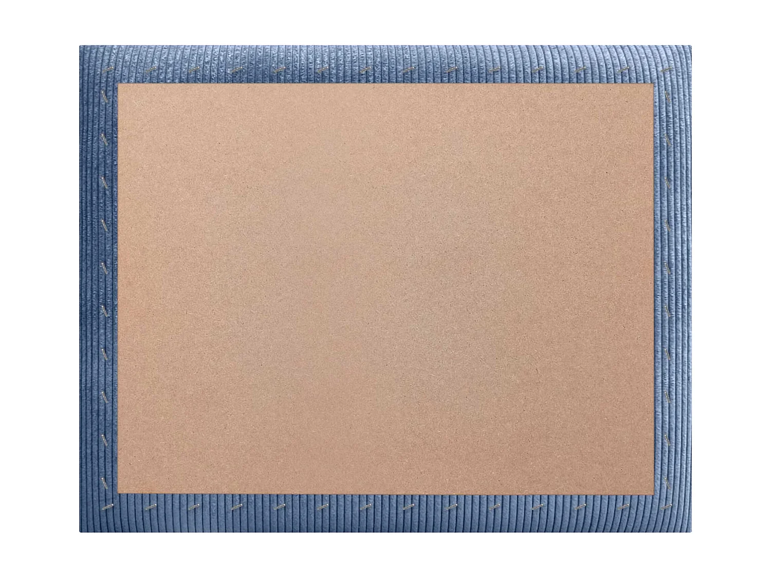 DHOME Premium Corduroy gestoffeerd hoofdeinde samengesteld uit verwisselbare zelfklevende panelen Luxe slaapkamer opgevuld (blauw,80cm)