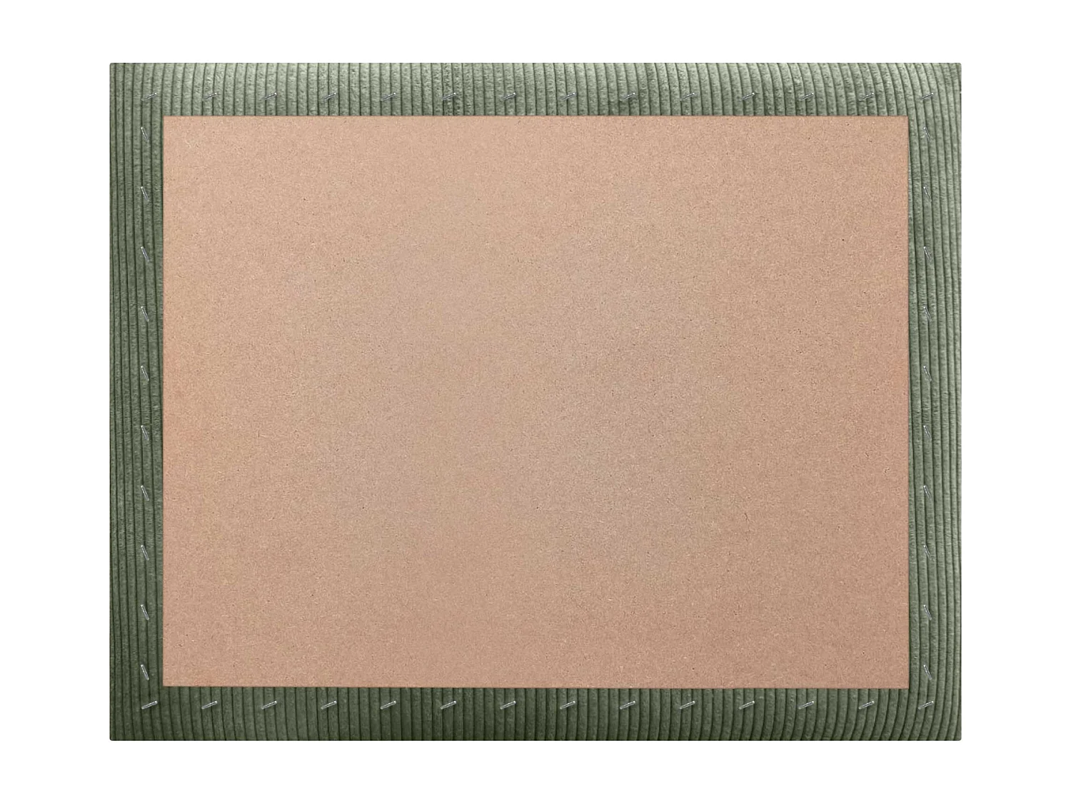 DHOME Tête de lit rembourrée en velours côtelé de qualité supérieure composée de panneaux autocollants interchangeables (vert jungle, 220 cm)