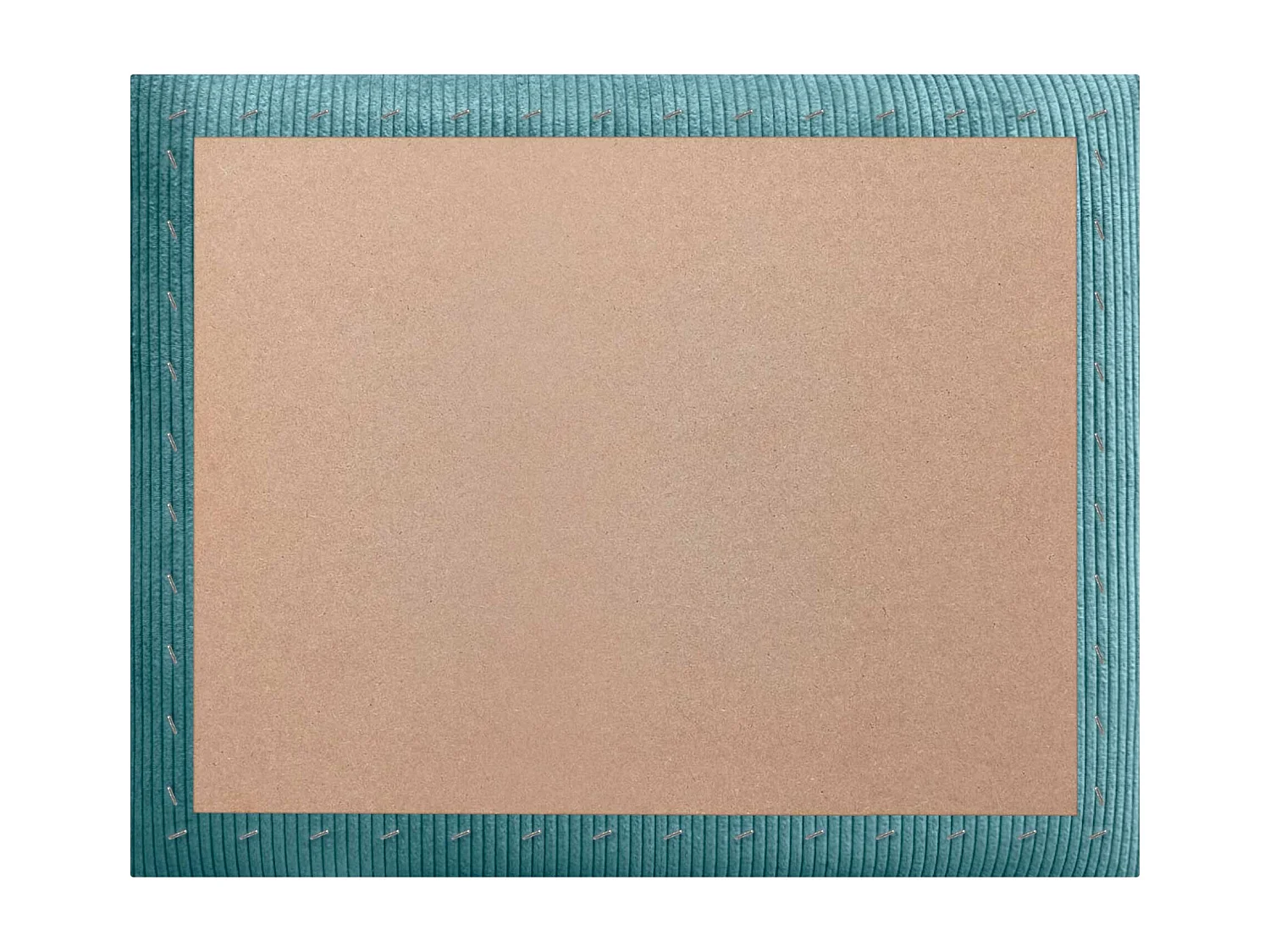 DHOME Premium Corduroy gestoffeerd hoofdeinde samengesteld uit verwisselbare zelfklevende panelen Luxe slaapkamer opgevuld (Turquoise, 120cm)