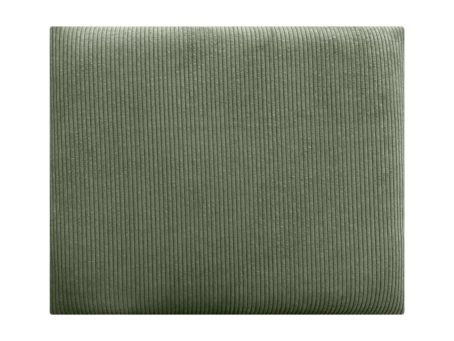 DHOME Tête de lit rembourrée en velours côtelé de qualité supérieure composée de panneaux autocollants interchangeables (vert jungle, 90 cm)