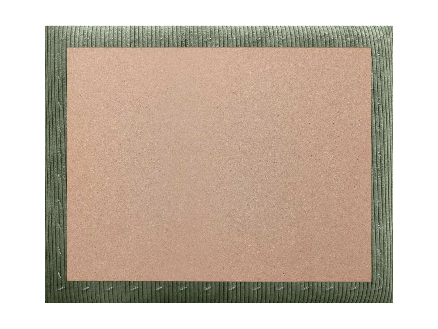 DHOME Tête de lit rembourrée en velours côtelé de qualité supérieure composée de panneaux autocollants interchangeables (vert jungle, 90 cm)