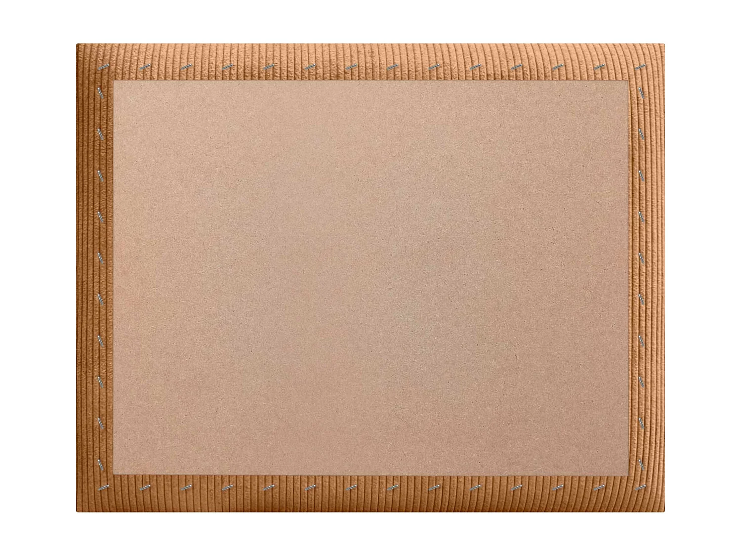 DHOME Premium Corduroy gestoffeerd hoofdeinde samengesteld uit verwisselbare zelfklevende panelen Luxe slaapkamer opgevuld (oranje,110cm)