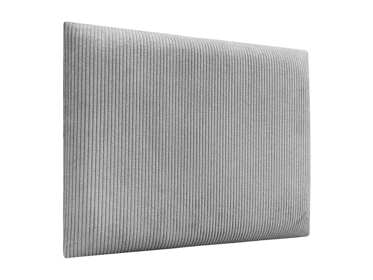 DHOME Cabecero Tapizado de Pana Premium Compuesto de Paneles Autoadhesivos Intercambiables Lujo Dormitorio Acolchado (Gris,95cm)