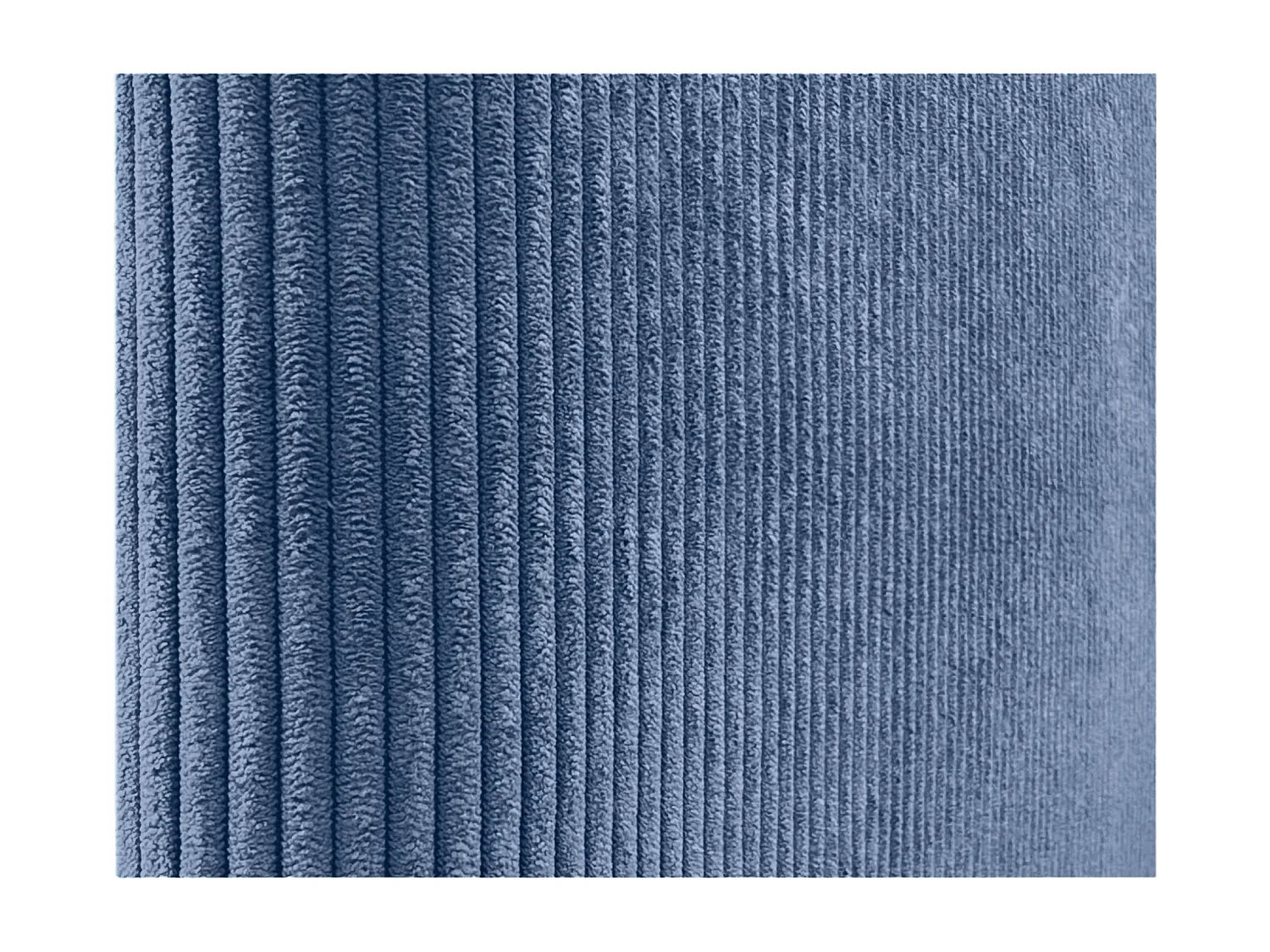 DHOME Tête de lit rembourrée en velours côtelé de qualité supérieure composée de panneaux autocollants interchangeables (bleu, 150 cm)