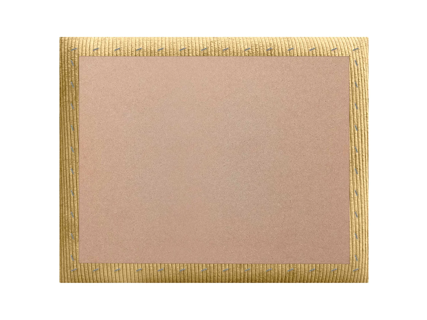 DHOME Tête de lit rembourrée en velours côtelé de qualité supérieure composée de panneaux autocollants interchangeables (moutarde, 180 cm)