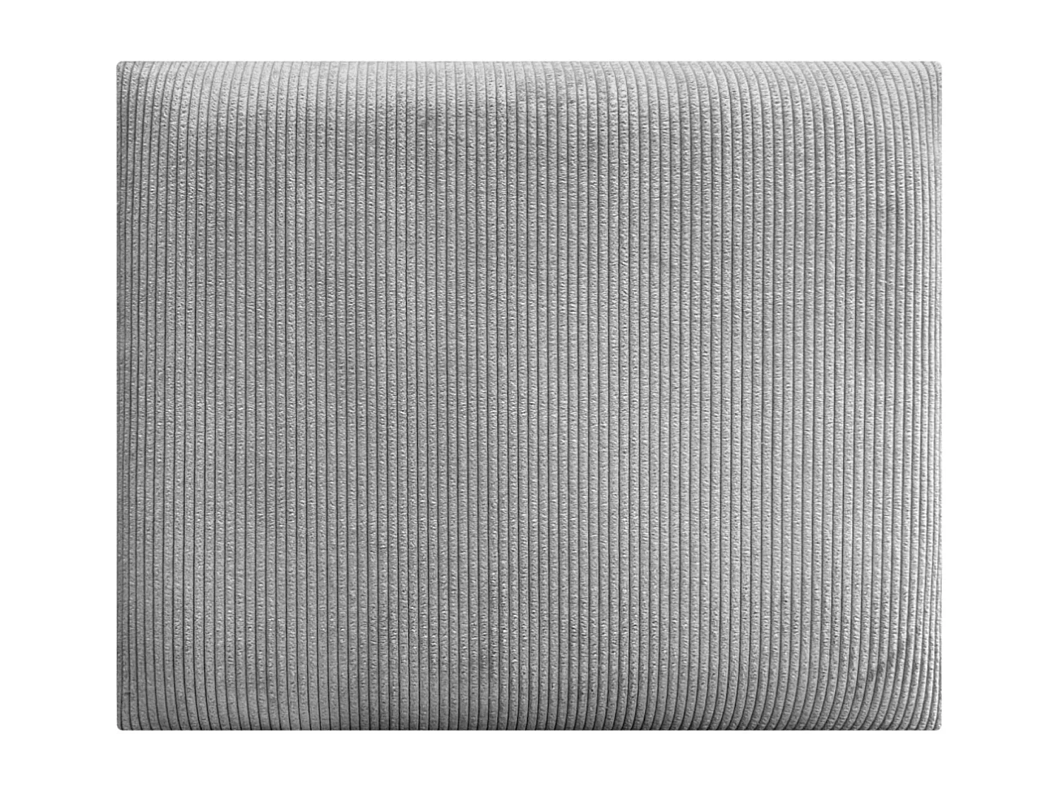 DHOME Tête de lit rembourrée en velours côtelé de qualité supérieure composée de panneaux autocollants interchangeables (gris, 80 cm)