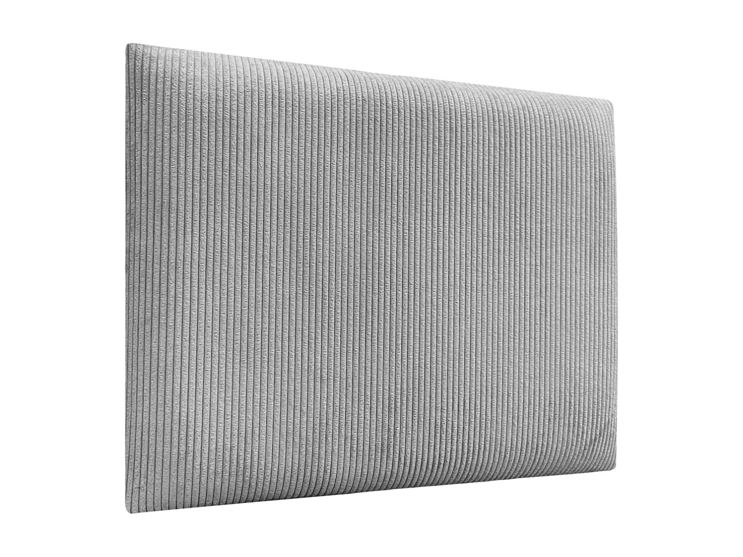 DHOME Premium Corduroy gestoffeerd hoofdeinde samengesteld uit verwisselbare zelfklevende panelen Luxe slaapkamer opgevuld (grijs, 140cm)