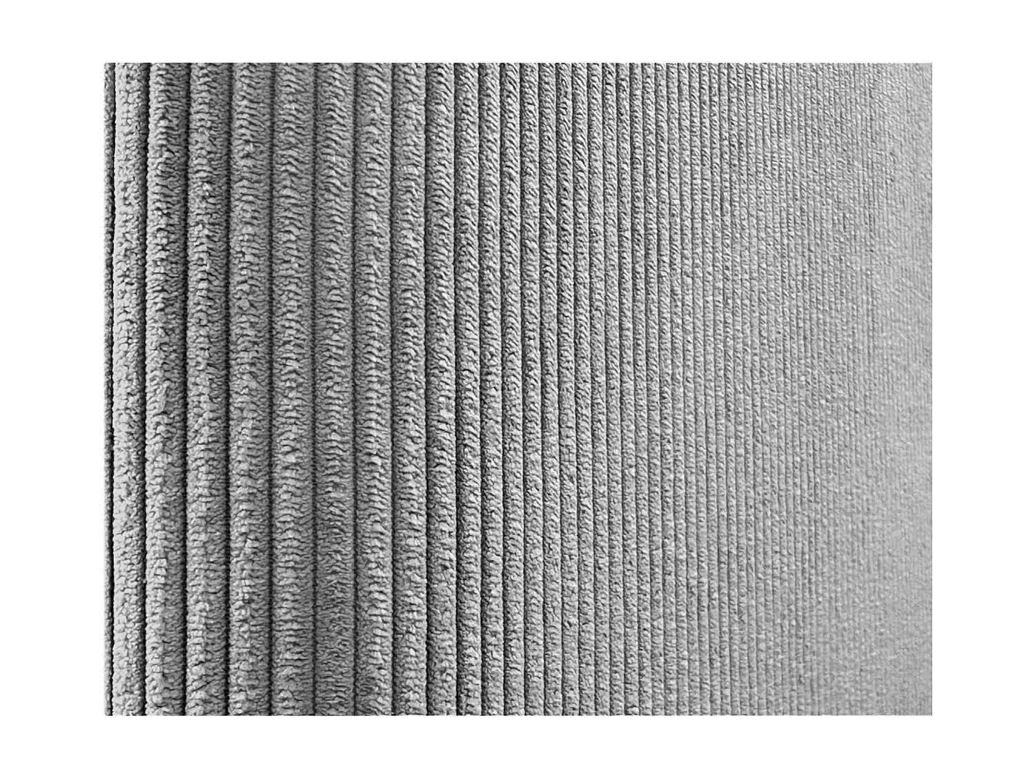 DHOME Premium Corduroy gestoffeerd hoofdeinde samengesteld uit verwisselbare zelfklevende panelen Luxe slaapkamer opgevuld (grijs, 140cm)