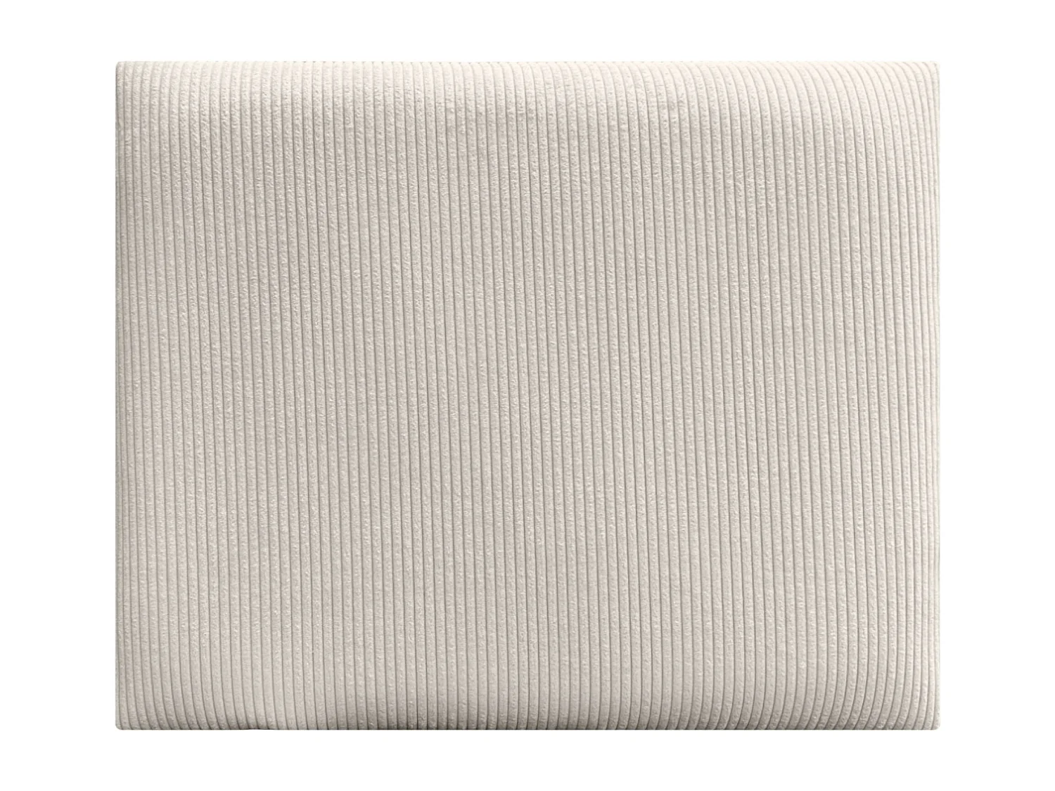 DHOME Tête de lit rembourrée en velours côtelé de qualité supérieure composée de panneaux autocollants interchangeables (blanc os, 140 cm)