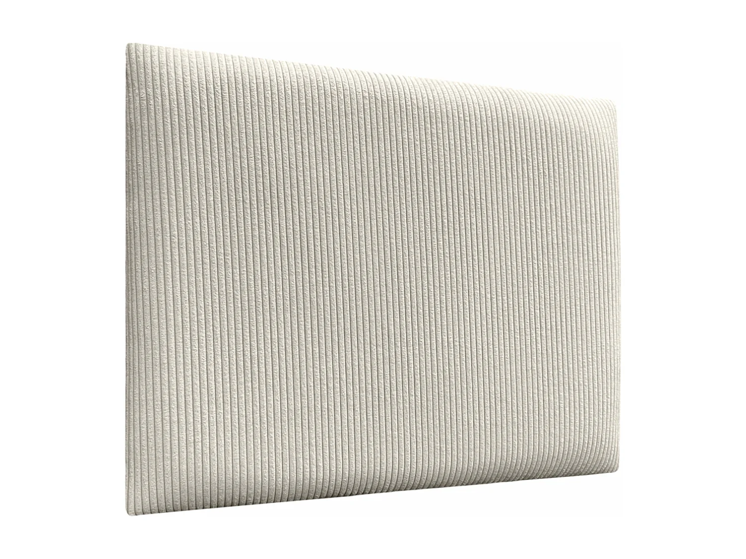 DHOME Premium Corduroy gestoffeerd hoofdeinde samengesteld uit verwisselbare zelfklevende panelen Luxe slaapkamer opgevuld (gebroken wit, 135 cm)