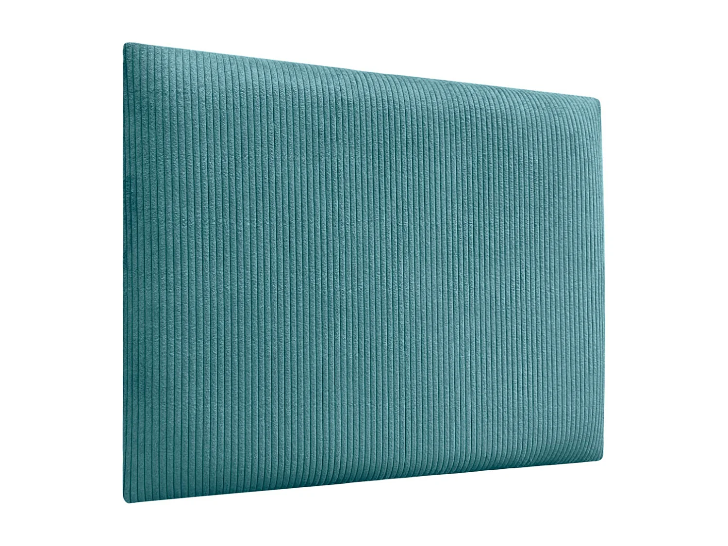 DHOME Tête de lit rembourrée en velours côtelé de qualité supérieure composée de panneaux autocollants interchangeables (turquoise, 180 cm)