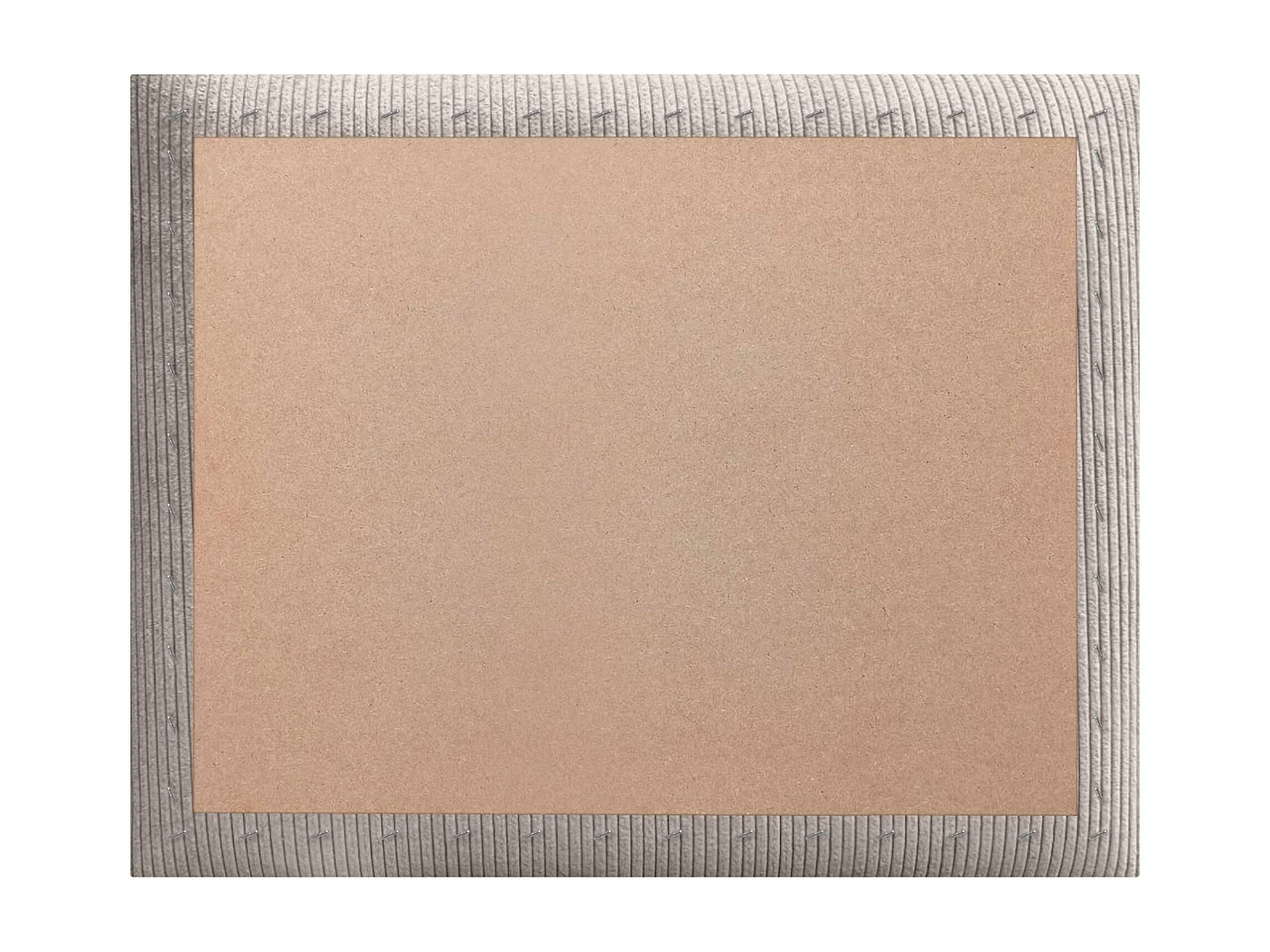DHOME Tête de lit rembourrée en velours côtelé de qualité supérieure composée de panneaux autocollants interchangeables (beige, 160 cm)