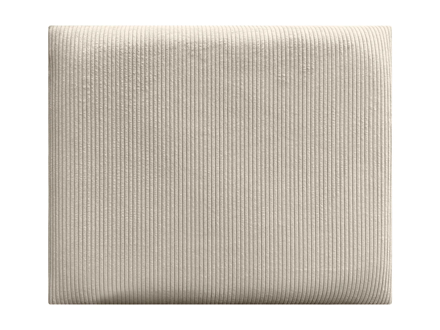 DHOME Tête de lit rembourrée en velours côtelé de qualité supérieure composée de panneaux autocollants interchangeables (beige, 110 cm)