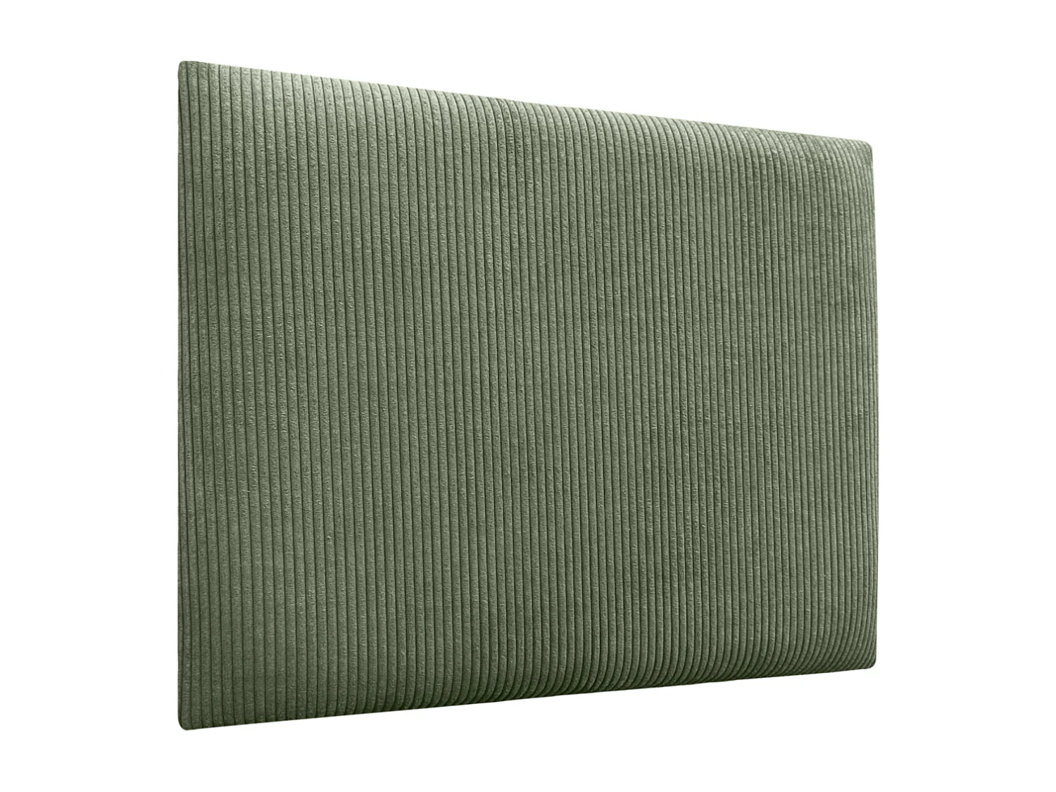 DHOME Tête de lit rembourrée en velours côtelé de qualité supérieure composée de panneaux autocollants interchangeables (vert jungle, 150 cm)