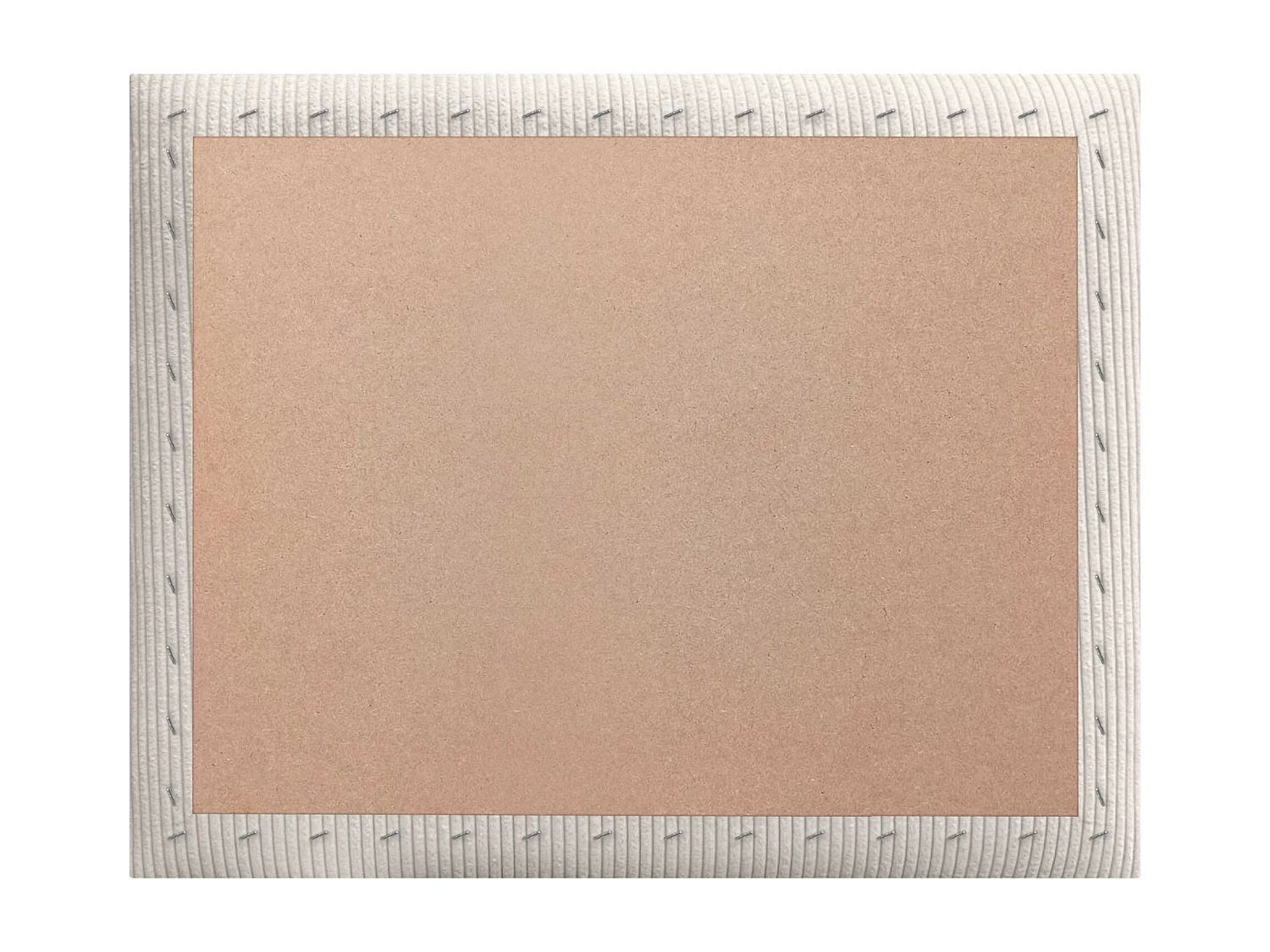 DHOME Premium Corduroy gestoffeerd hoofdeinde samengesteld uit verwisselbare zelfklevende panelen Luxe slaapkamer opgevuld (Bone White,95cm)