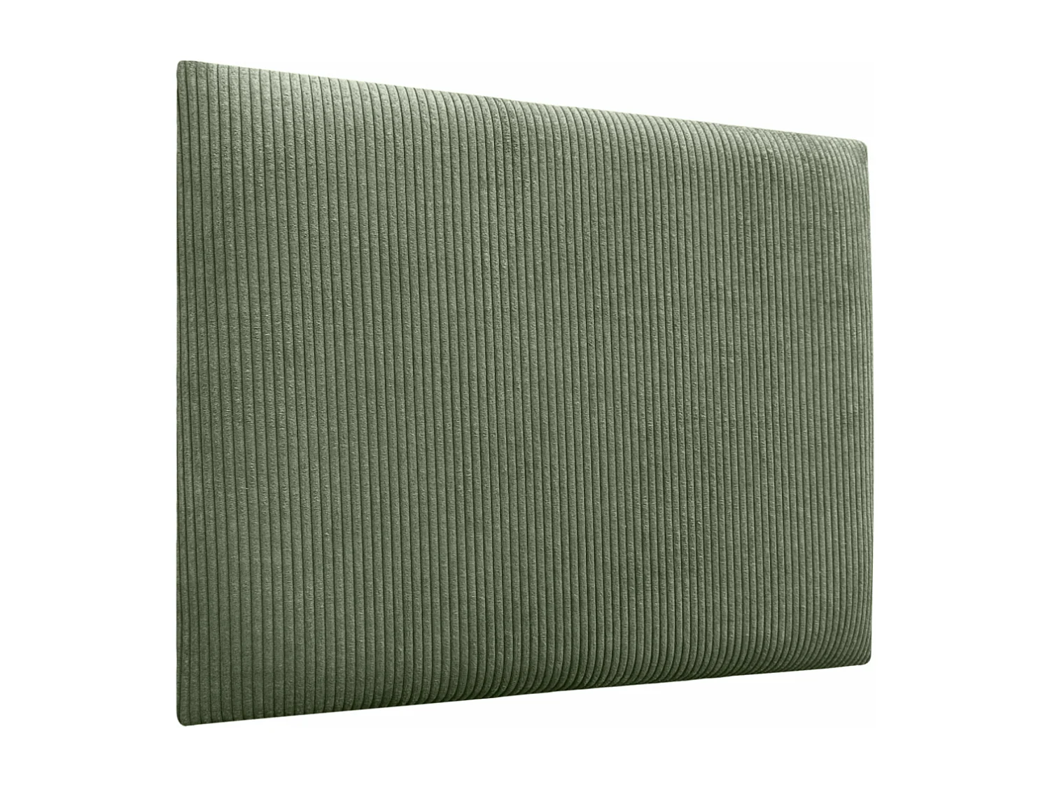 DHOME Tête de lit rembourrée en velours côtelé de qualité supérieure composée de panneaux autocollants interchangeables (vert jungle, 180 cm)