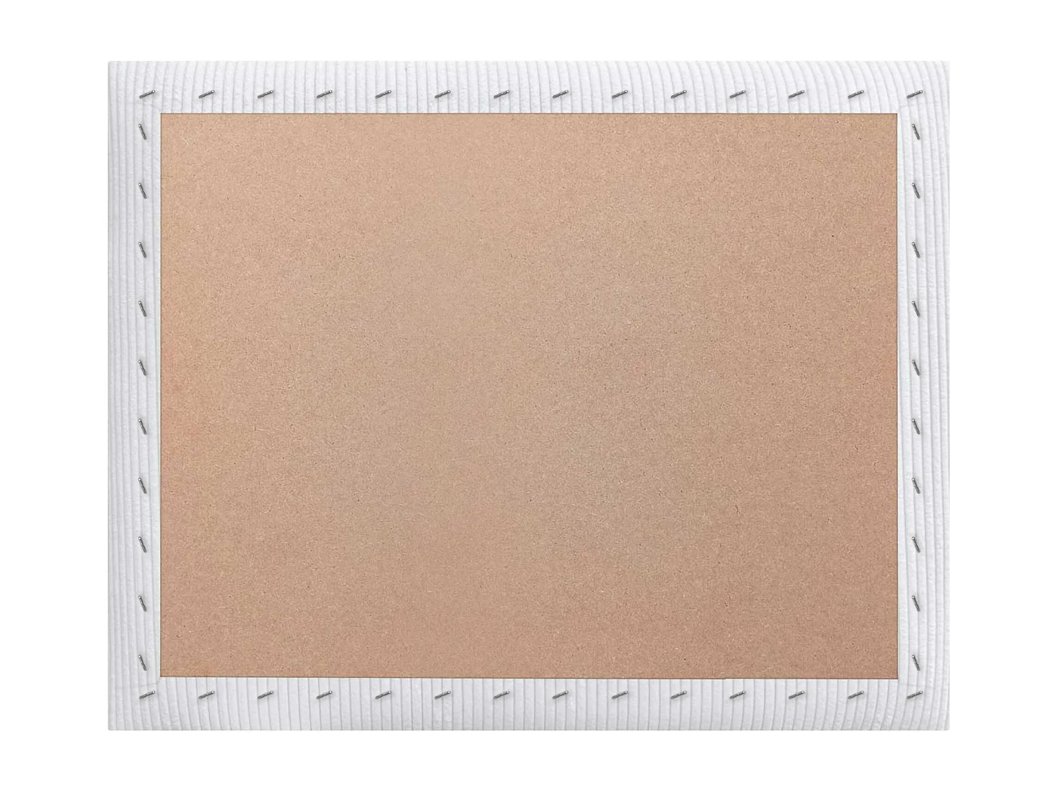 DHOME Premium Corduroy gestoffeerd hoofdeinde samengesteld uit verwisselbare zelfklevende panelen Luxe slaapkamer opgevuld (wit, 110cm)