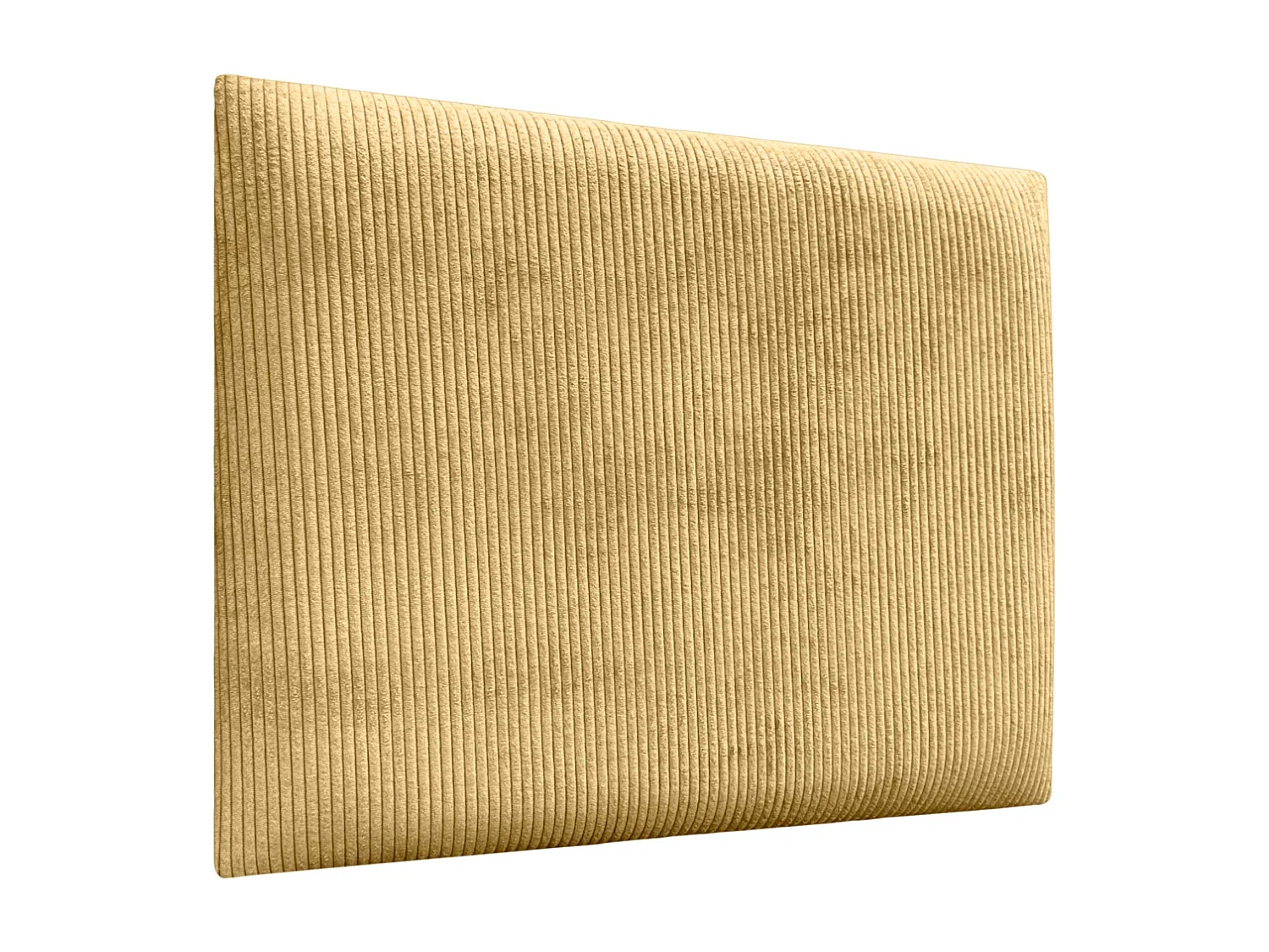 DHOME Premium Corduroy gestoffeerd hoofdeinde samengesteld uit verwisselbare zelfklevende panelen Luxe slaapkamer gewatteerd (mosterd,190cm)