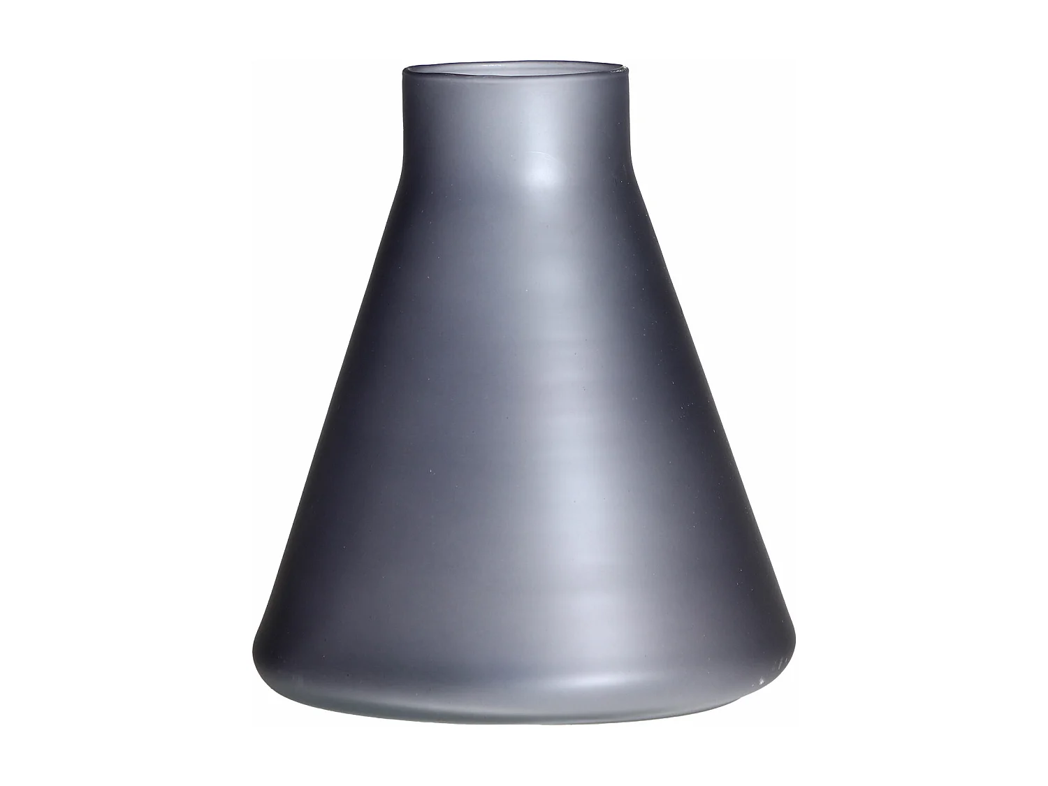 Vase en verre gris 22x22x25 cm