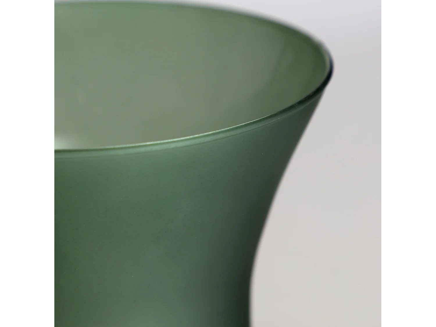 Vase en verre vert 17x17x17 cm