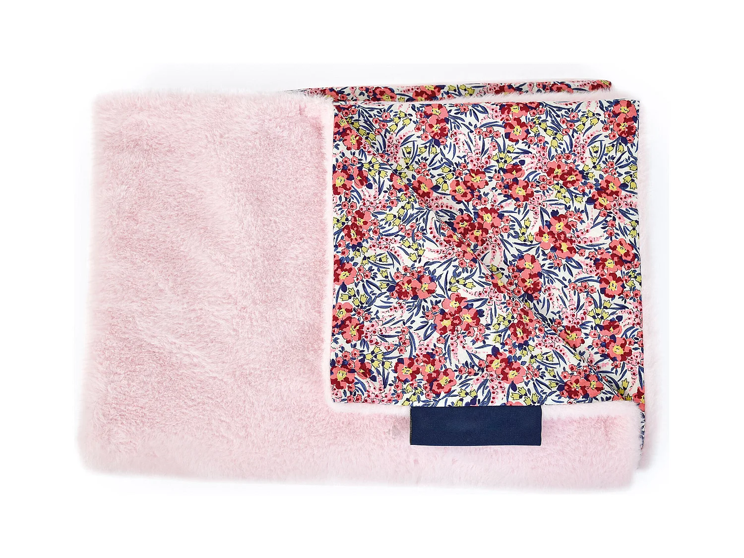 Plaid douceur 70x100 cm polyester BOH'AIME faon rose multicolore