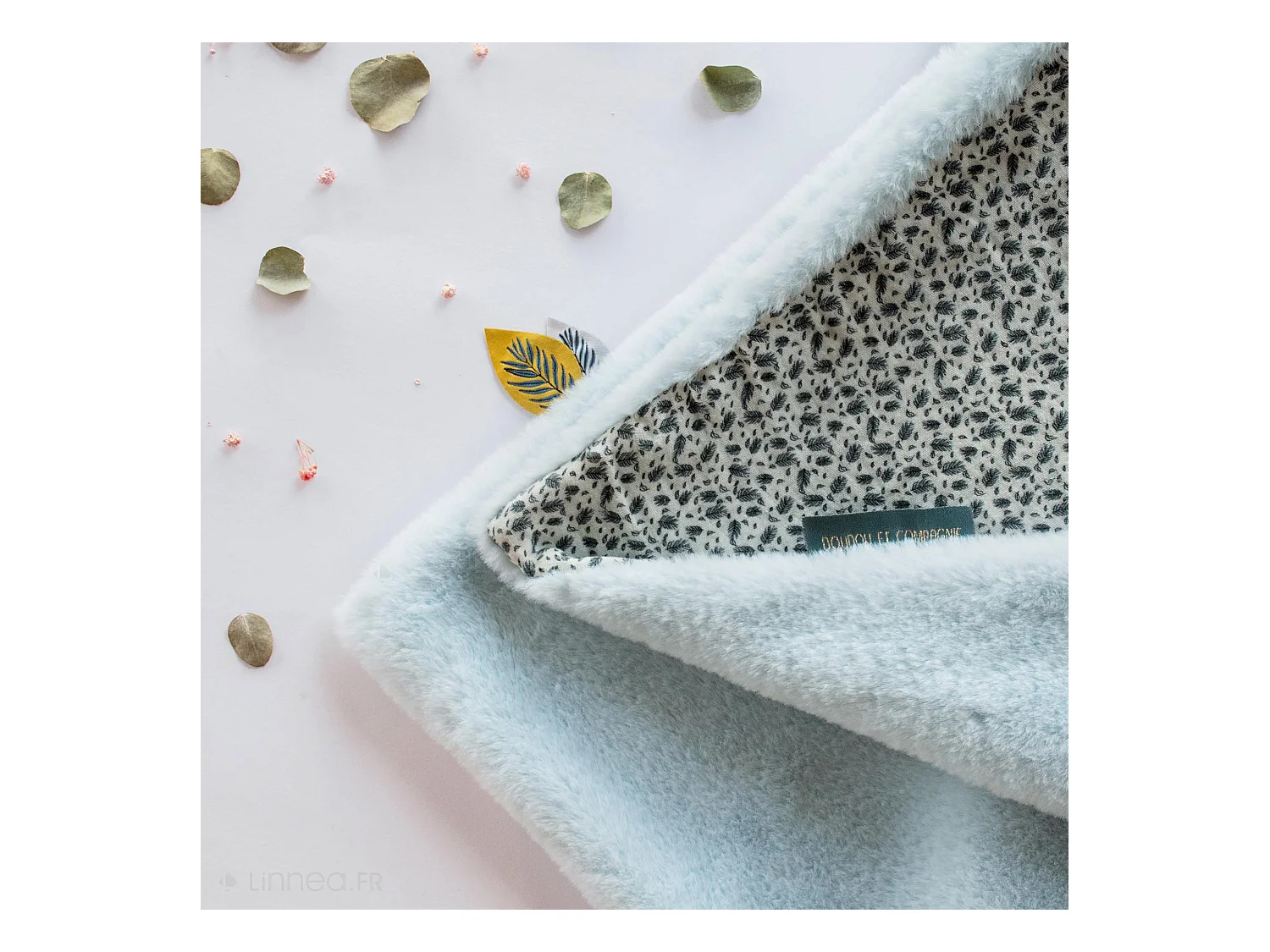 Plaid bébé 70x100 cm collection YOCA LE KOALA bleu