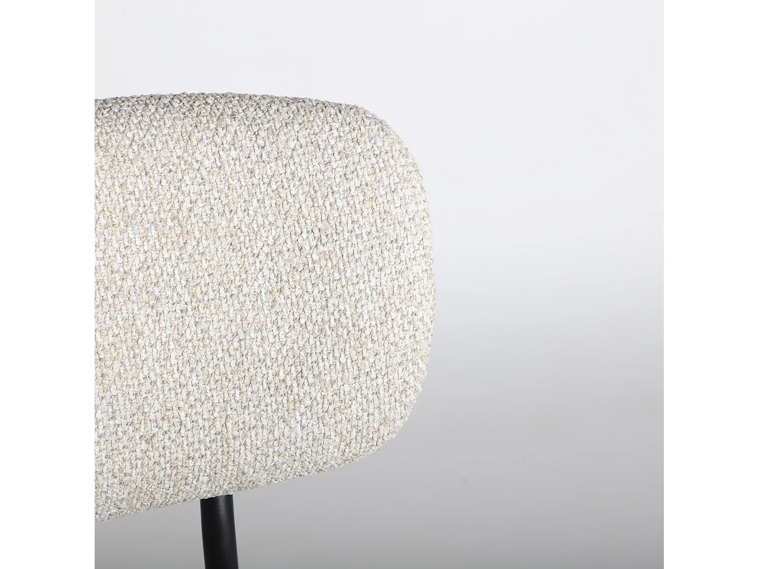 Chaise en polyester beige 48x48x77 cm - lot de 2