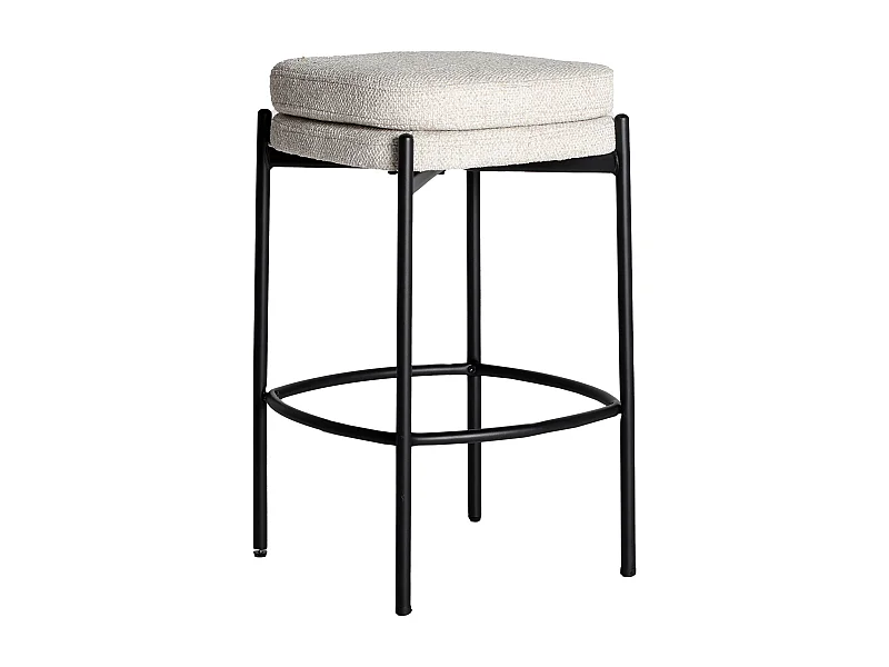 Taburete de poliéster en color gris - pack de 2