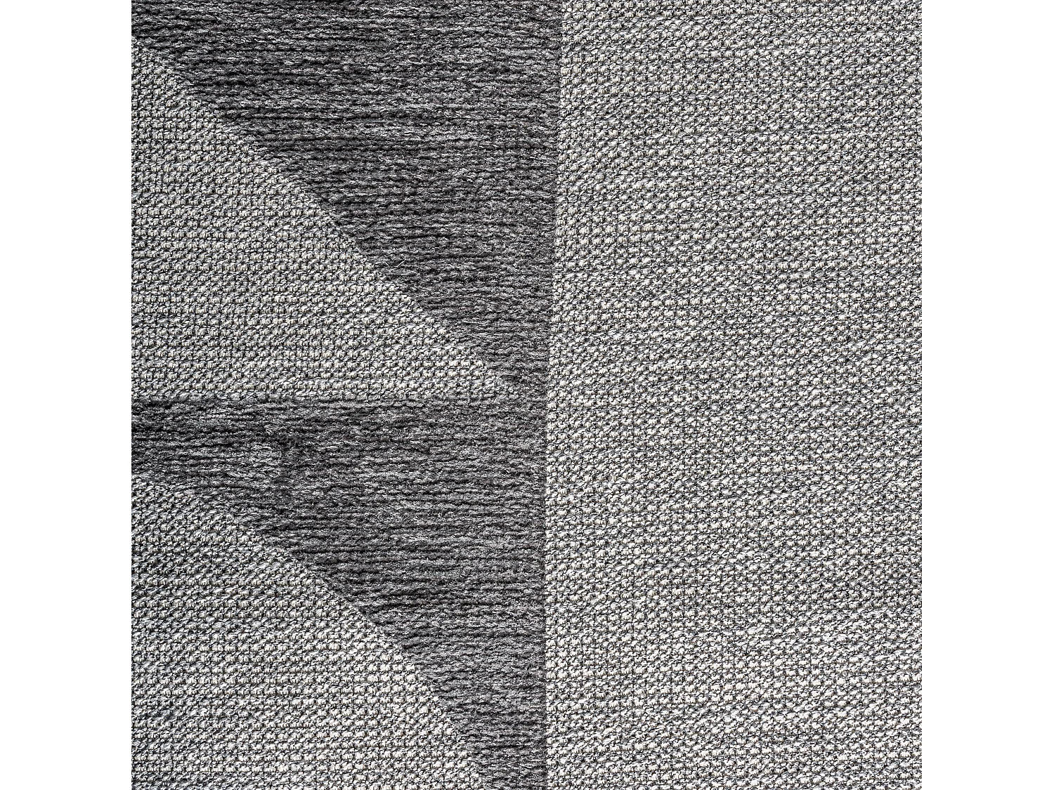 Alfombra de poliéster en color gris de 230x160x1cm