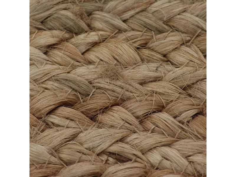 Teppich Jute Geflochten 150 cm Rund