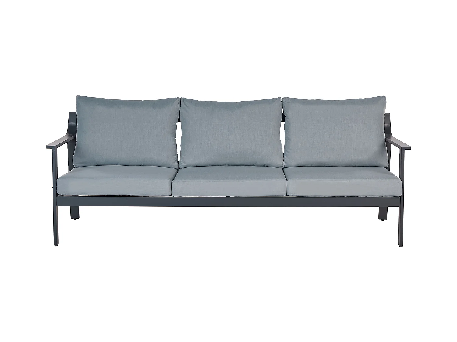 Canapé de jardin 3 places KIATO Métal Gris foncé