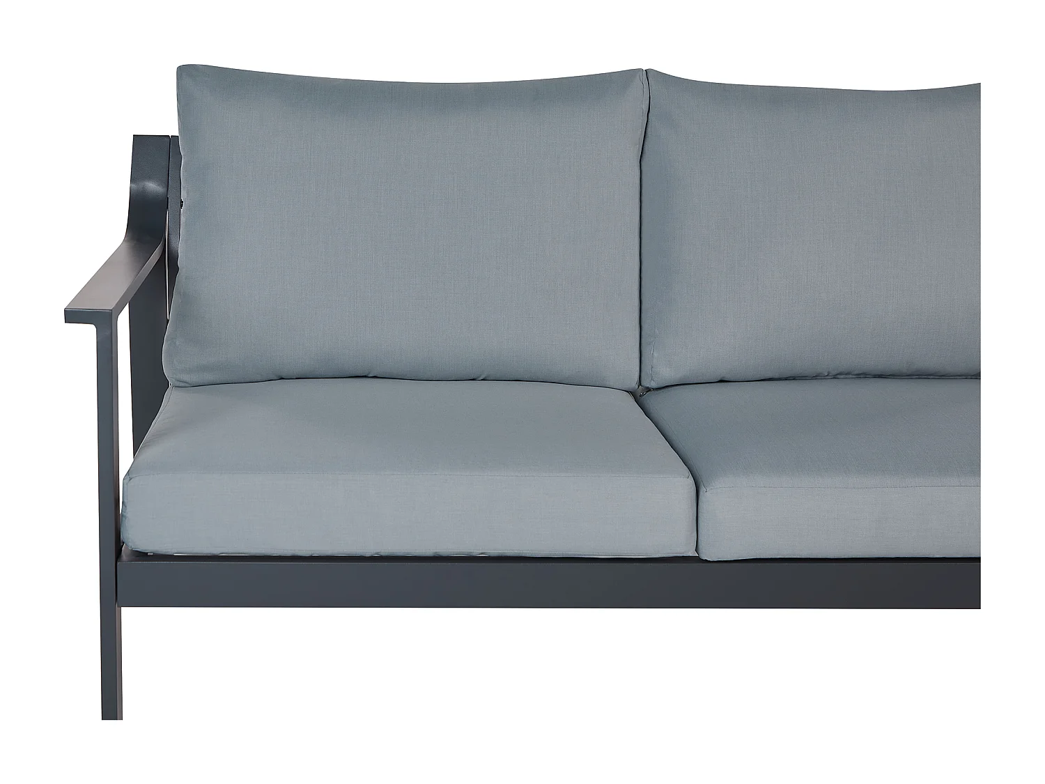 Tuin loungebank 3-zitter KIATO Metaal Donkergrijs