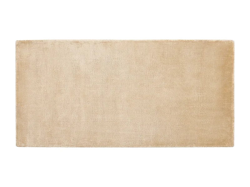 Tapis GESI II Beige sable 80 x 150 cm Soie artificielle