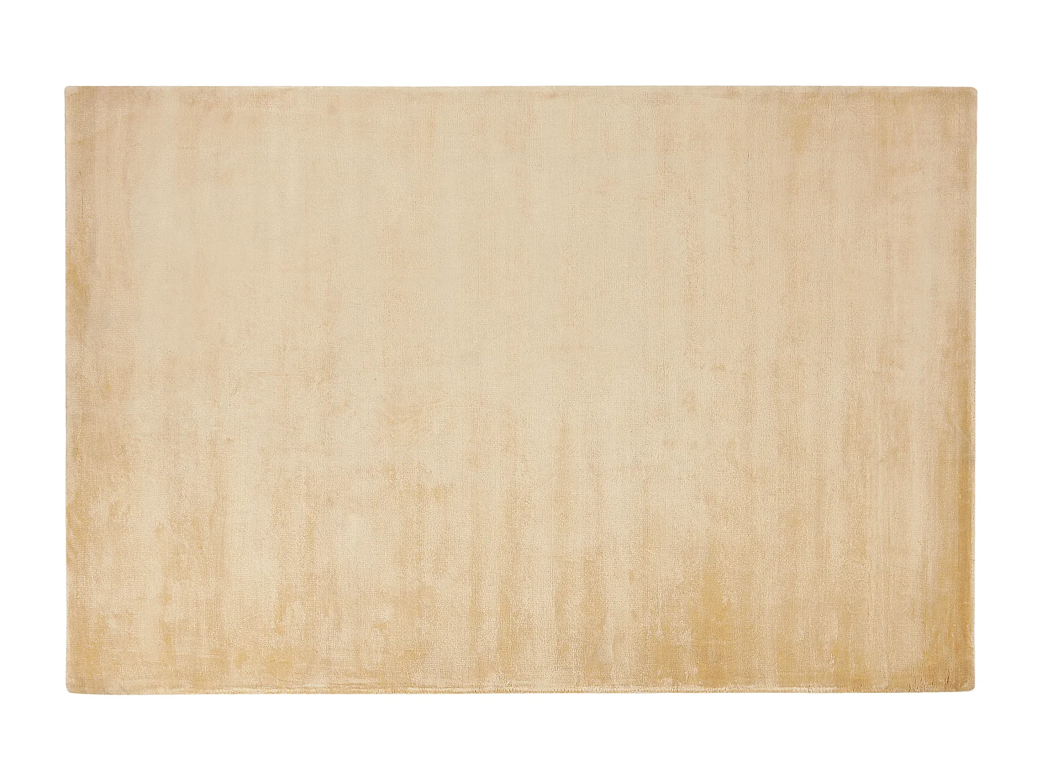 Teppich Viskose beige 160 x 230 cm einfarbig handgewebt Kurzflor Modern Gesi II