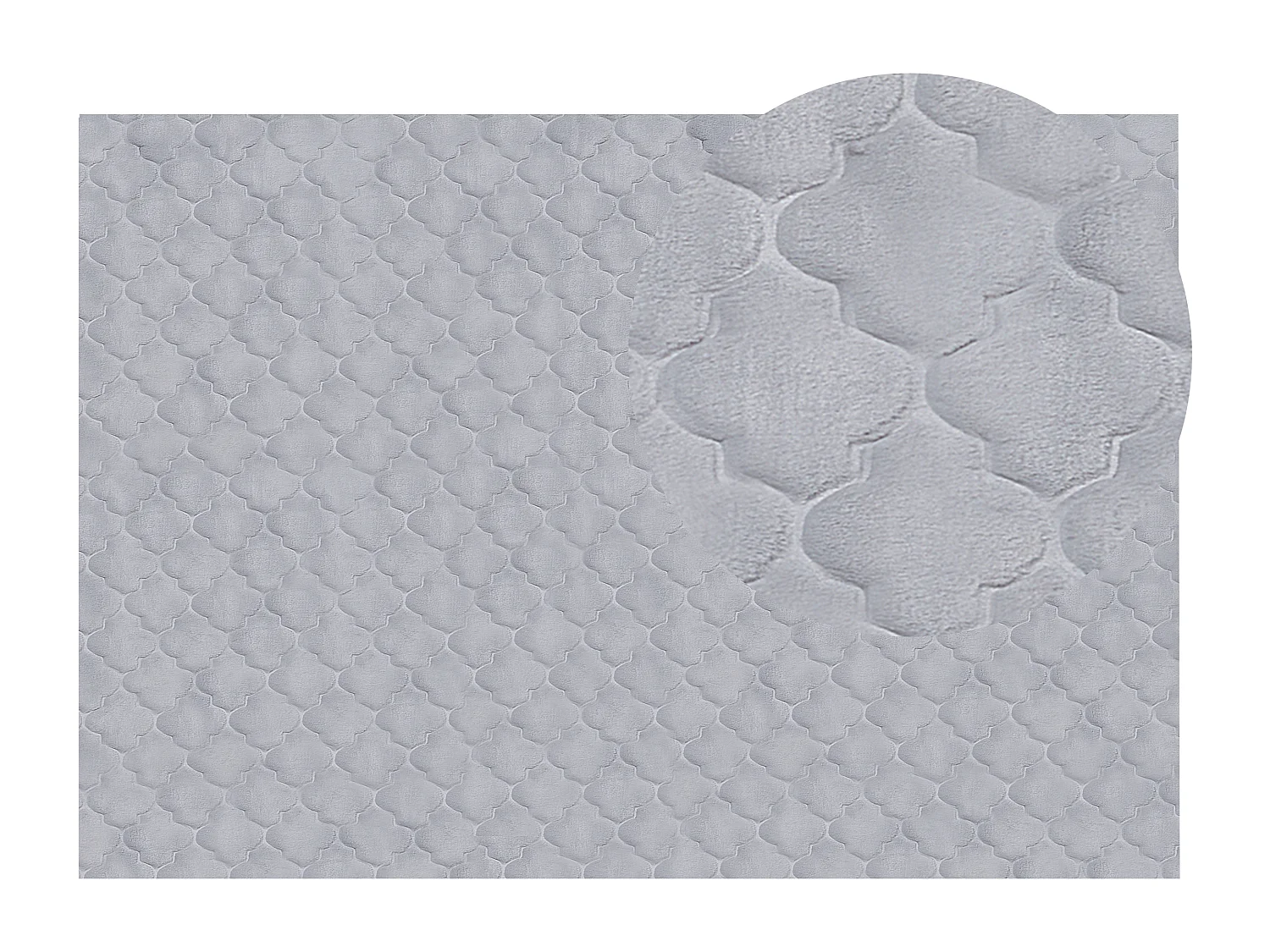 Tapis en fausse fourrure GHARO Gris 160 x 230 cm