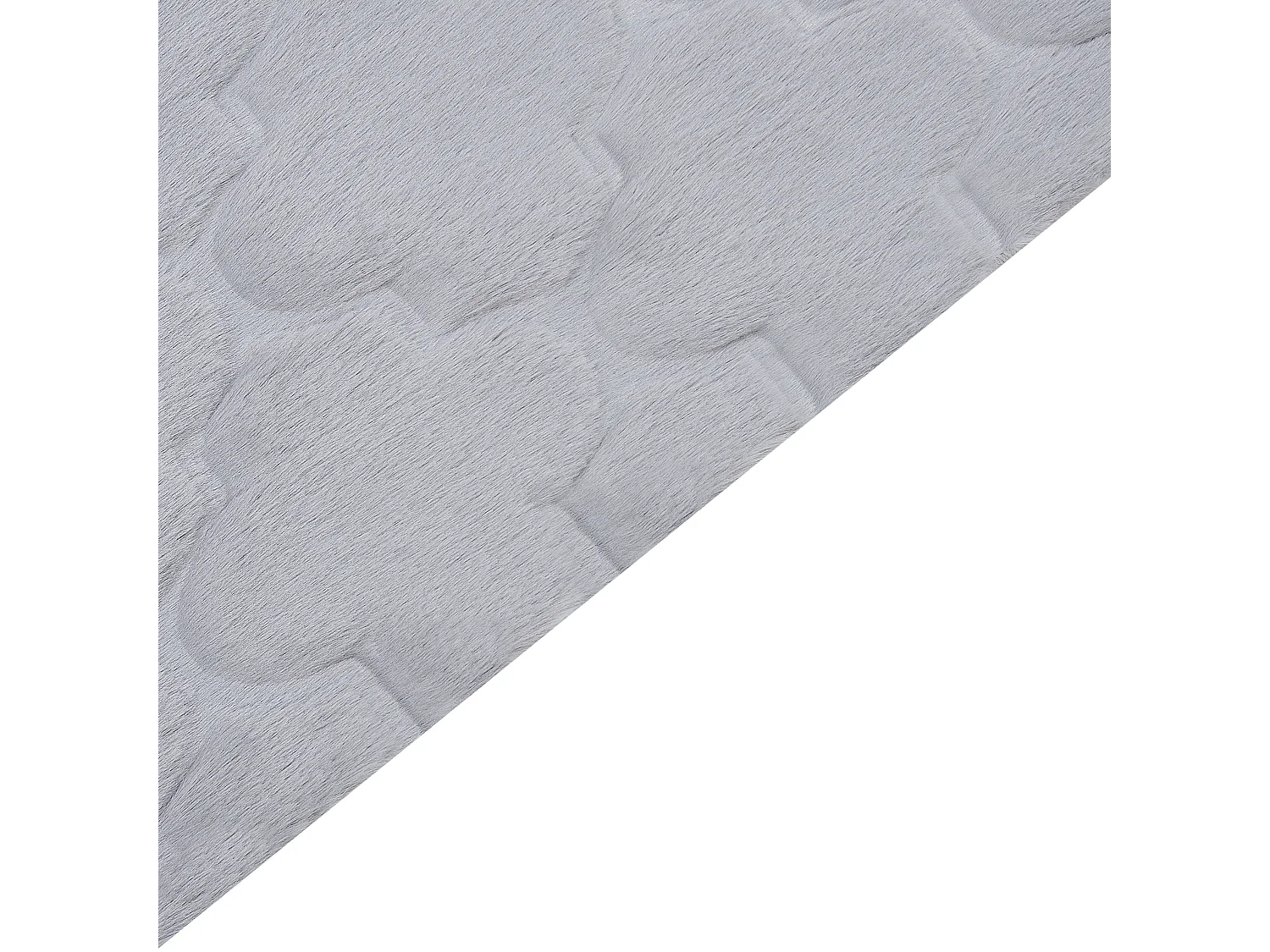 Tapis en fausse fourrure GHARO Gris 160 x 230 cm