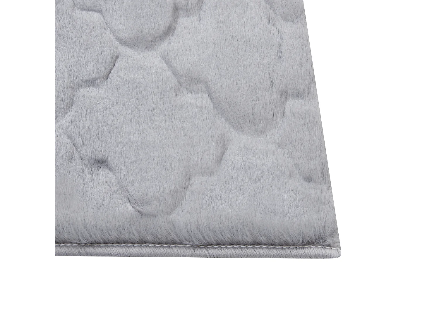 Tapis en fausse fourrure GHARO Gris 160 x 230 cm