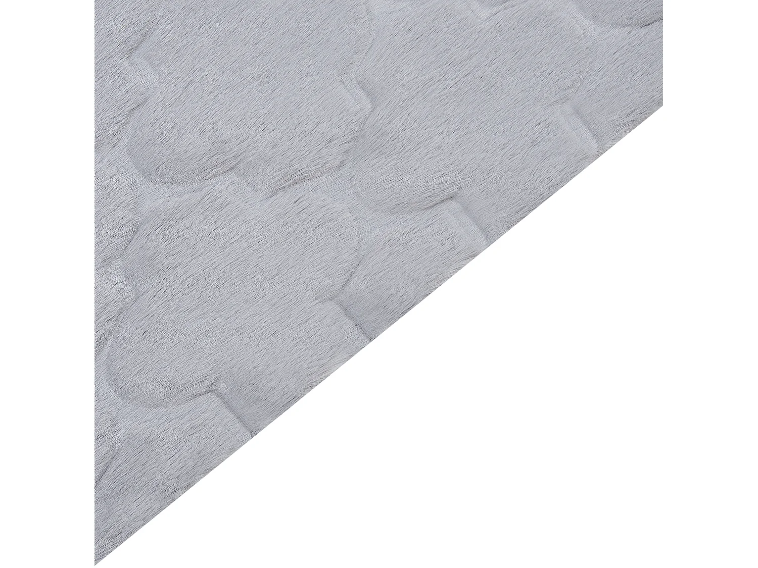 Kunstfellteppich Kaninchen grau 160 x 230 cm Shaggy GHARO