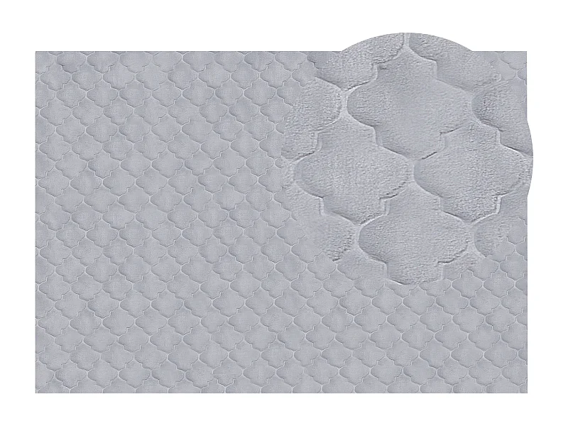 Tapis en fausse fourrure GHARO Gris 160 x 230 cm