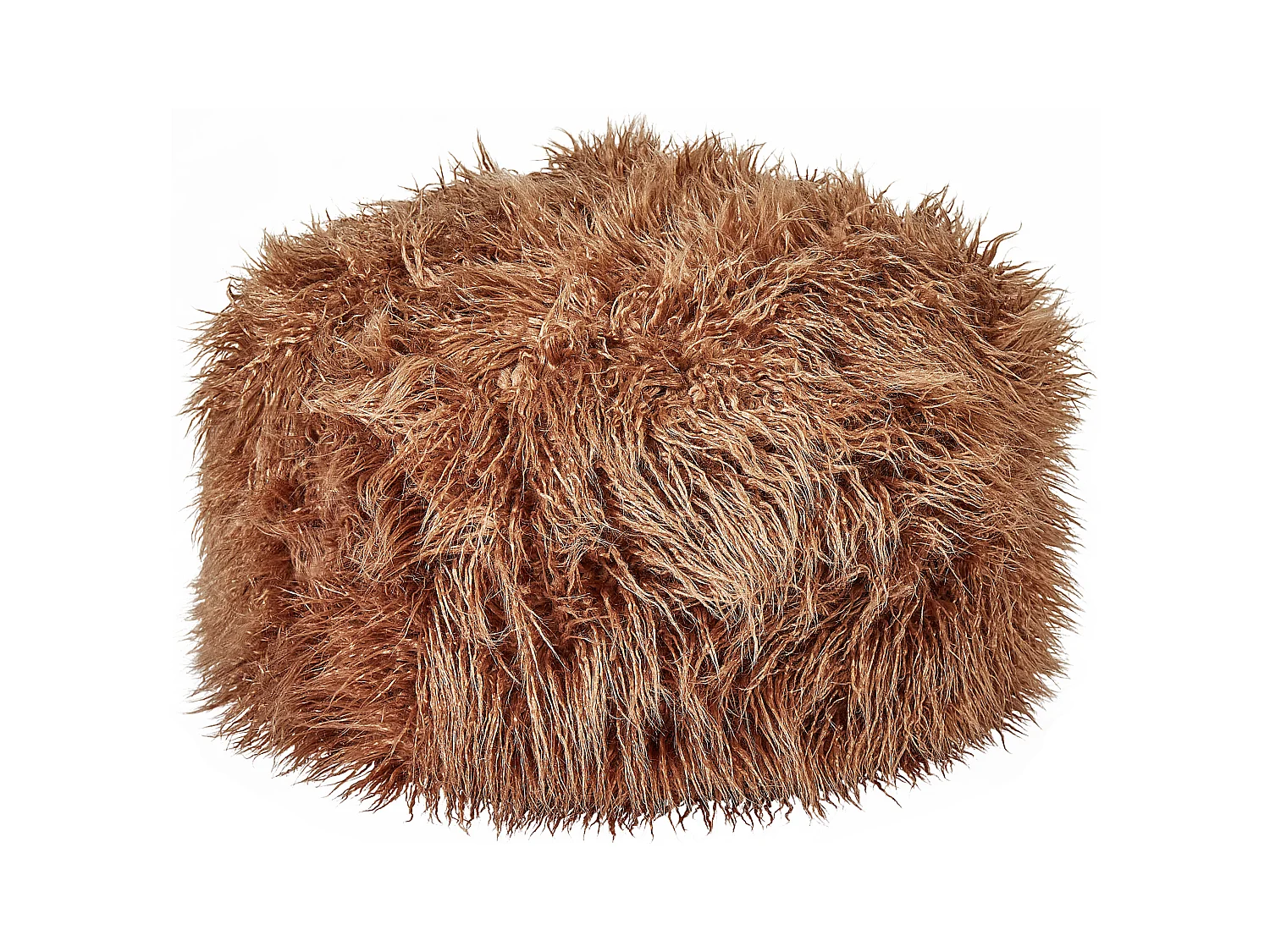 Pouf TUKKI Fourrure synthétique Marron