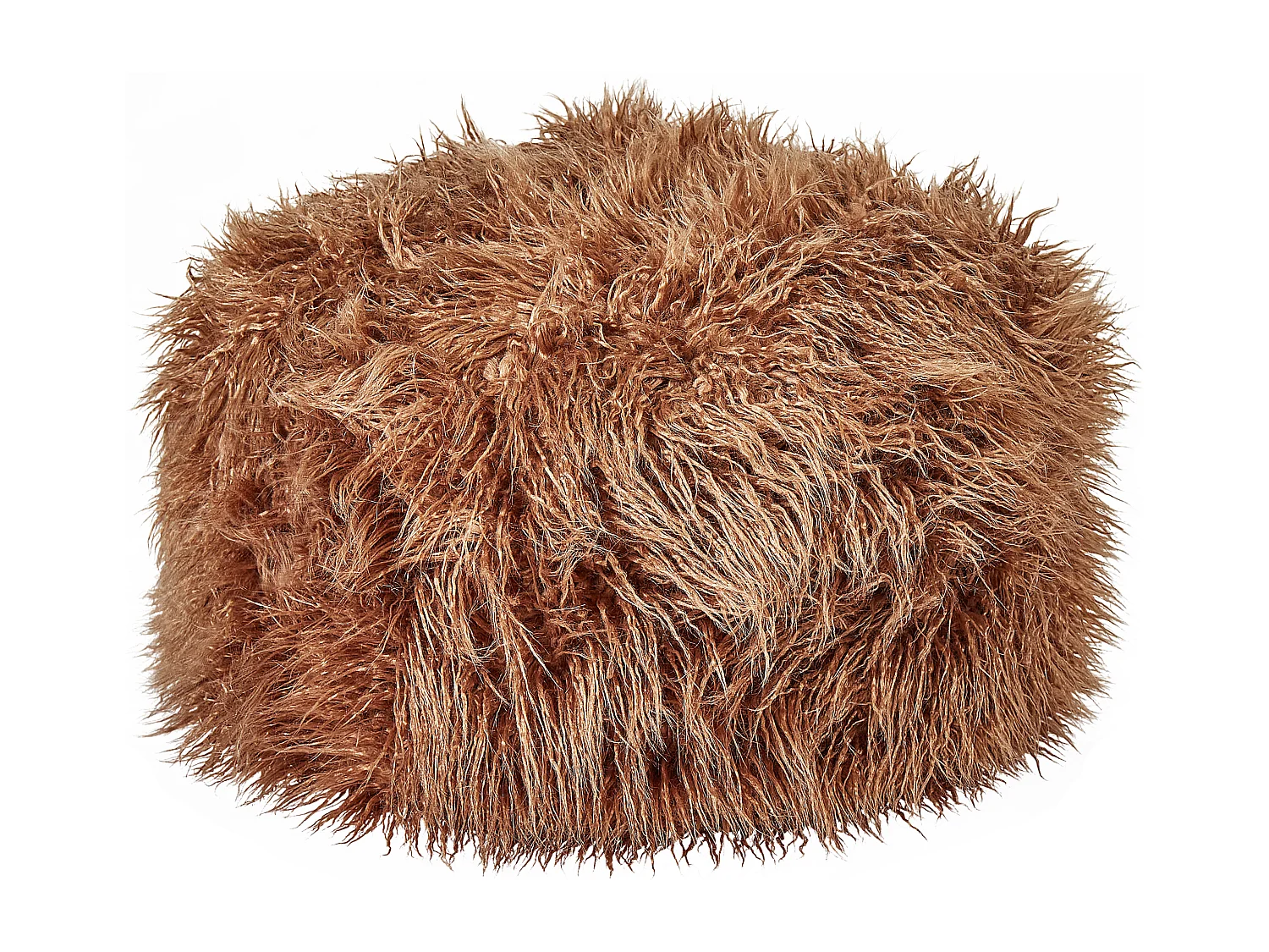 Pouf TUKKI Fourrure synthétique Marron