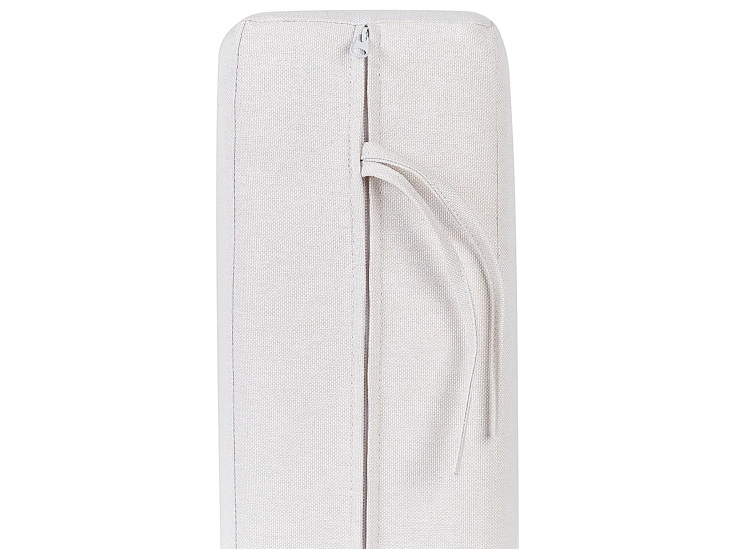 2-Sitzer Gartensofa Kunststoff-Gestell beige mit Polsterung hellbeige Ferretti